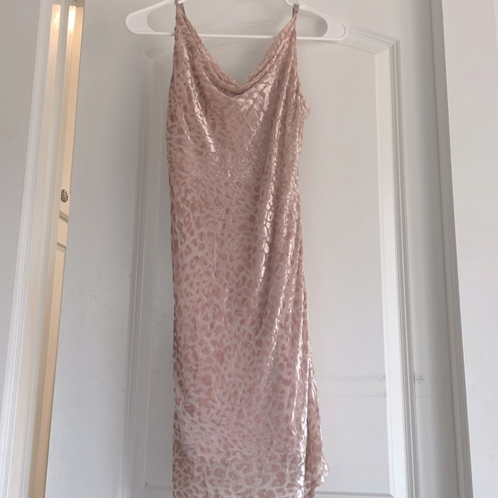 Pink cheetah print dress